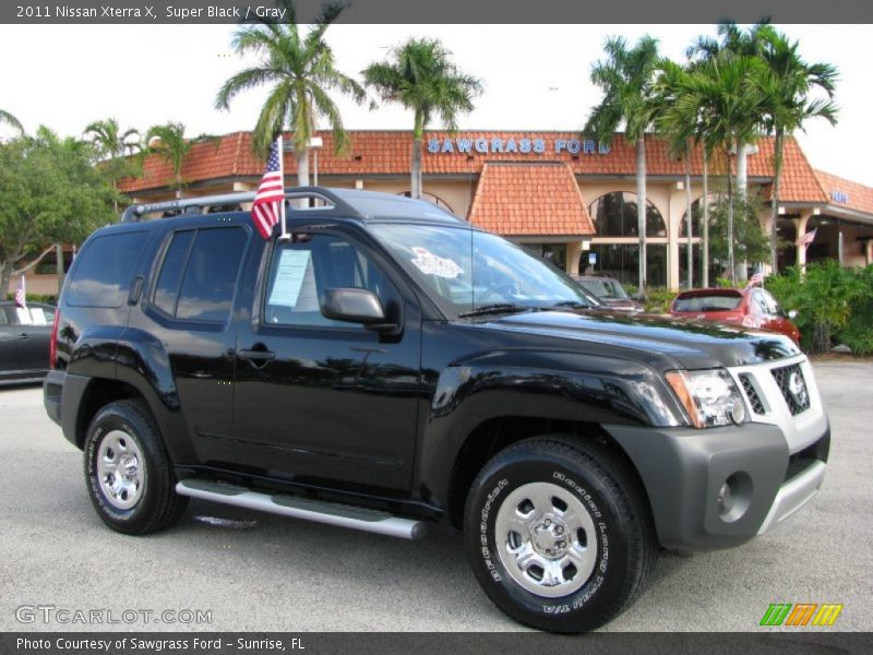 Super Black / Gray 2011 Nissan Xterra X