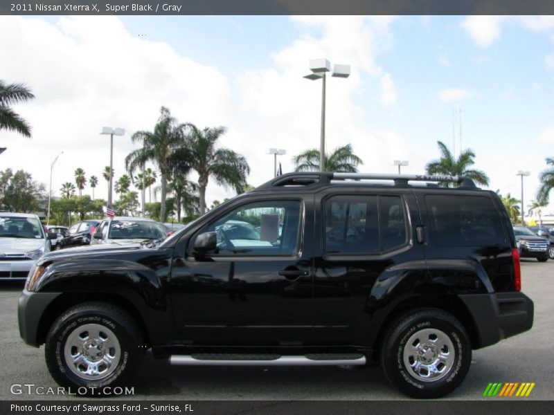 Super Black / Gray 2011 Nissan Xterra X