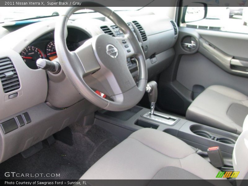 Super Black / Gray 2011 Nissan Xterra X