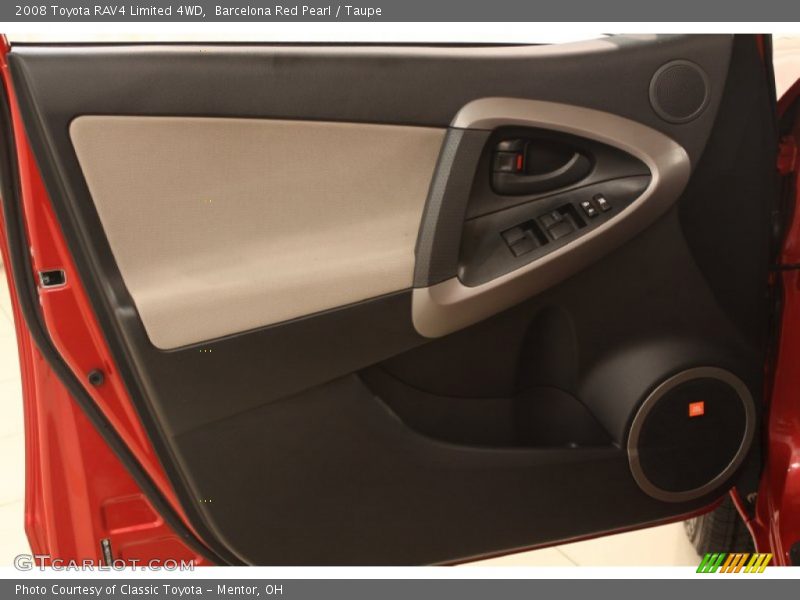 Barcelona Red Pearl / Taupe 2008 Toyota RAV4 Limited 4WD