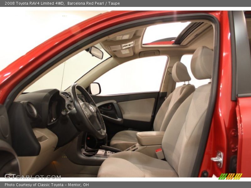 Barcelona Red Pearl / Taupe 2008 Toyota RAV4 Limited 4WD