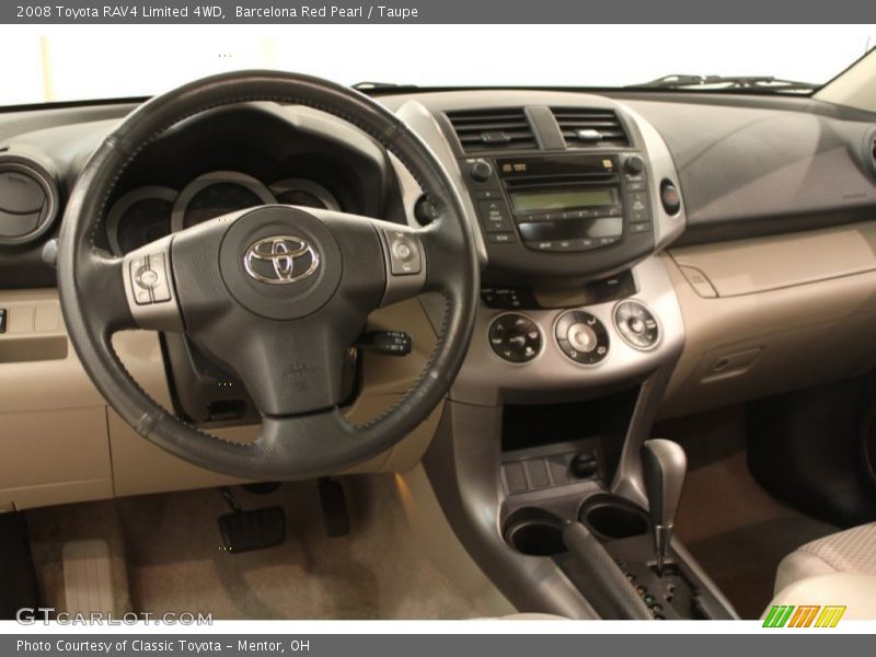 Barcelona Red Pearl / Taupe 2008 Toyota RAV4 Limited 4WD