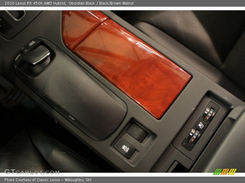 Obsidian Black / Black/Brown Walnut 2010 Lexus RX 450h AWD Hybrid