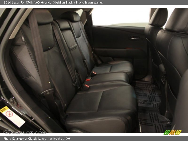 Obsidian Black / Black/Brown Walnut 2010 Lexus RX 450h AWD Hybrid