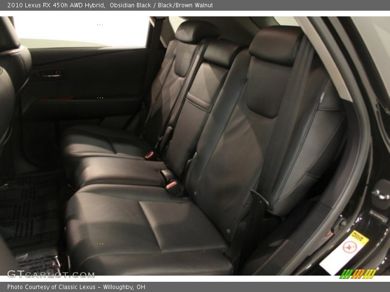 Obsidian Black / Black/Brown Walnut 2010 Lexus RX 450h AWD Hybrid