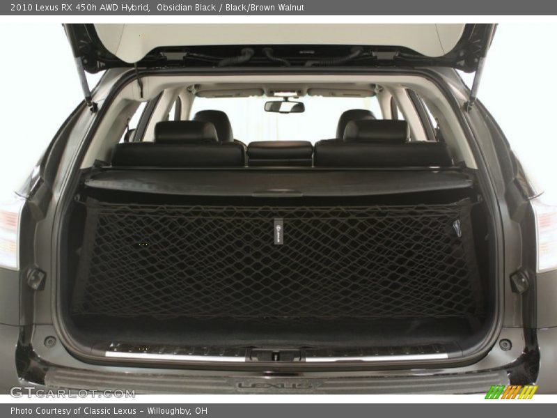 Obsidian Black / Black/Brown Walnut 2010 Lexus RX 450h AWD Hybrid