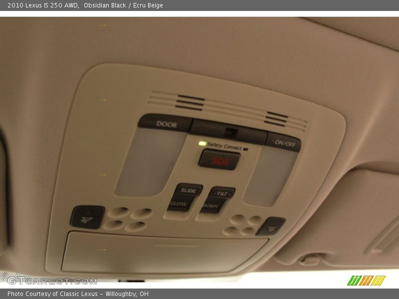 Obsidian Black / Ecru Beige 2010 Lexus IS 250 AWD