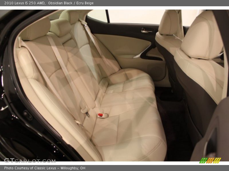 Obsidian Black / Ecru Beige 2010 Lexus IS 250 AWD