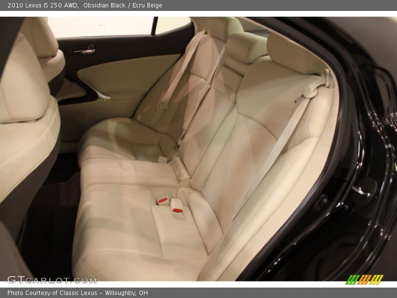 Obsidian Black / Ecru Beige 2010 Lexus IS 250 AWD