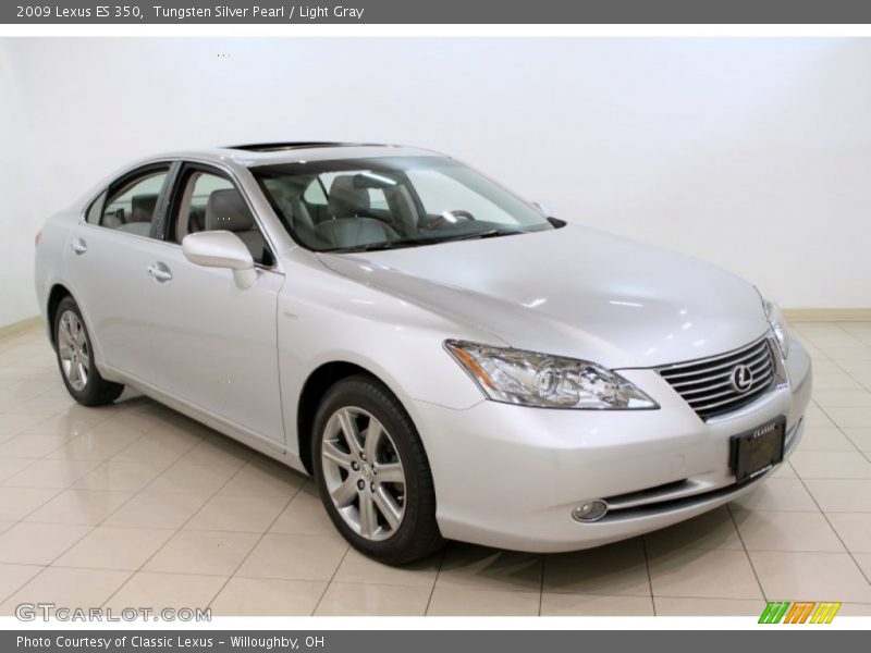 Tungsten Silver Pearl / Light Gray 2009 Lexus ES 350