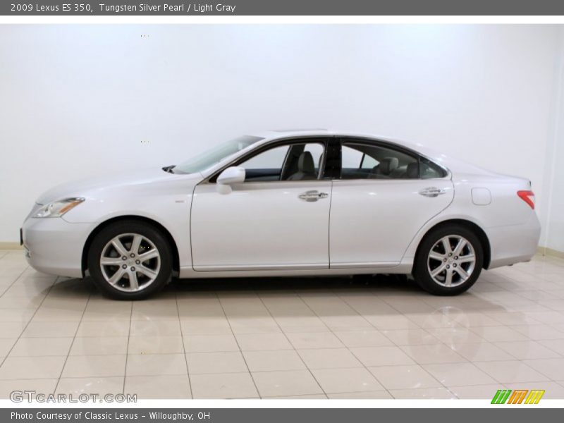 Tungsten Silver Pearl / Light Gray 2009 Lexus ES 350