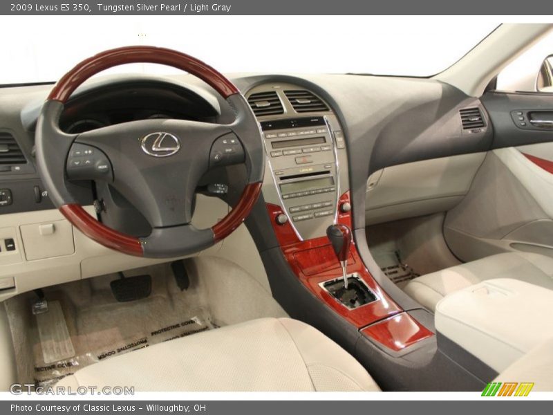 Tungsten Silver Pearl / Light Gray 2009 Lexus ES 350