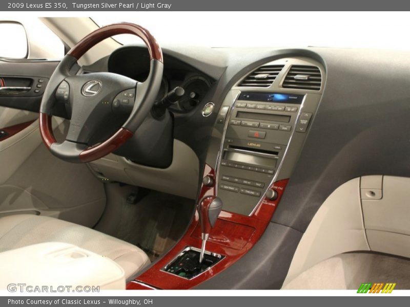 Tungsten Silver Pearl / Light Gray 2009 Lexus ES 350