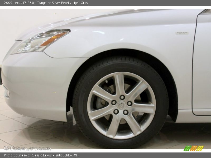 Tungsten Silver Pearl / Light Gray 2009 Lexus ES 350