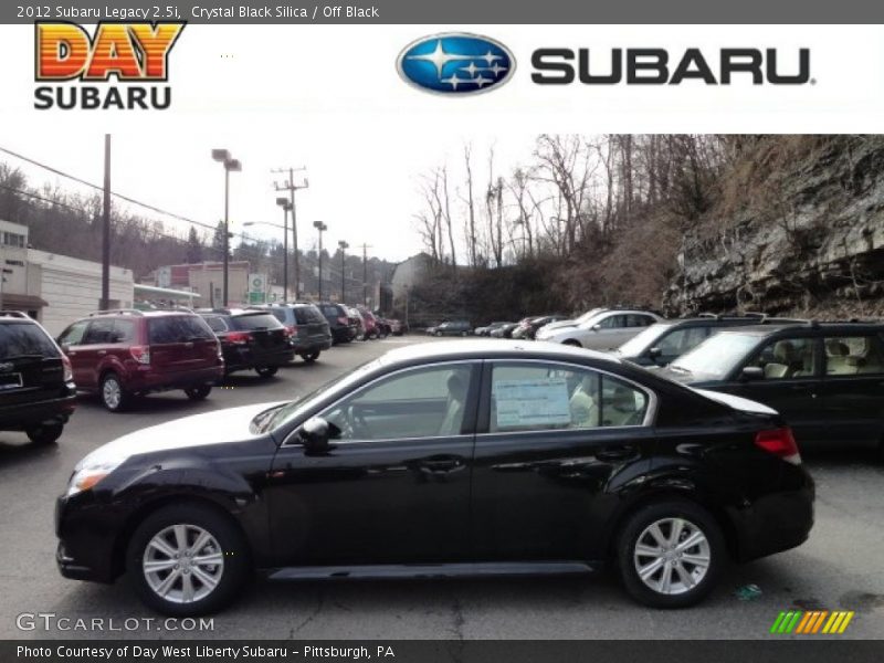 Crystal Black Silica / Off Black 2012 Subaru Legacy 2.5i
