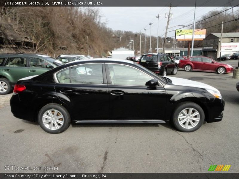 Crystal Black Silica / Off Black 2012 Subaru Legacy 2.5i