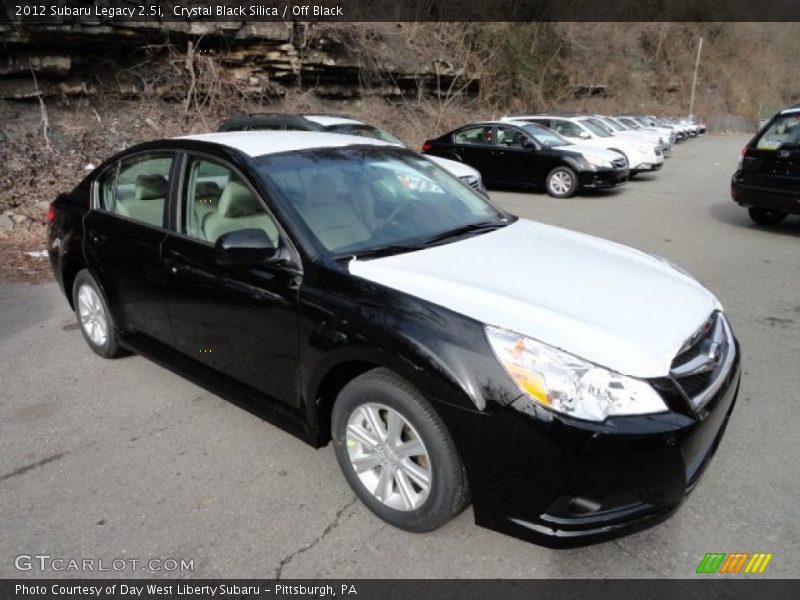 Crystal Black Silica / Off Black 2012 Subaru Legacy 2.5i