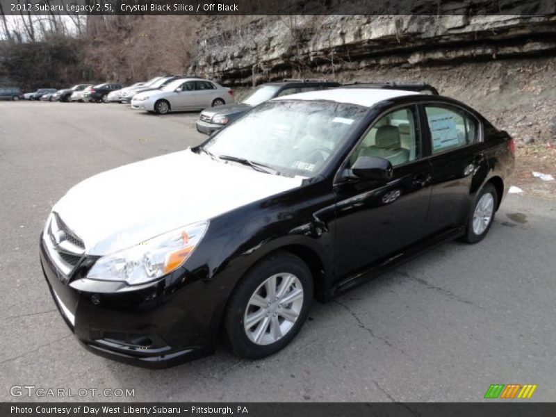 Crystal Black Silica / Off Black 2012 Subaru Legacy 2.5i