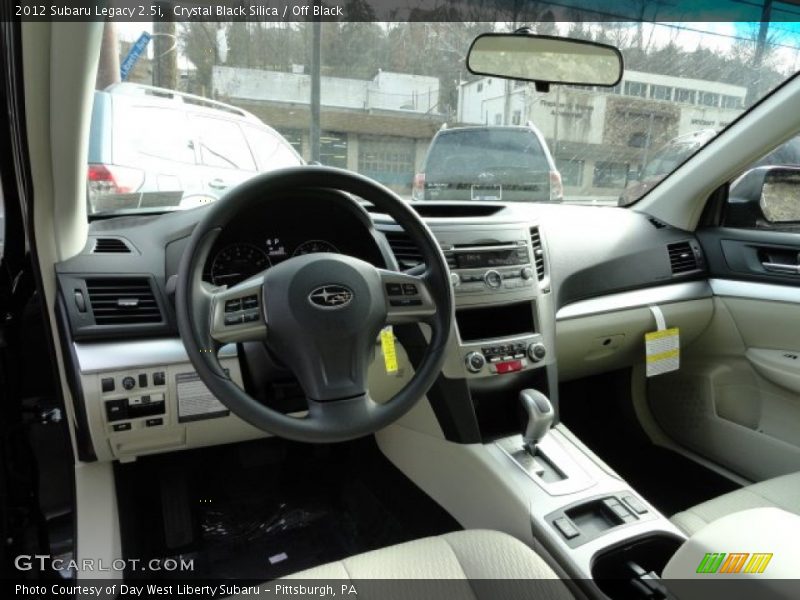 Crystal Black Silica / Off Black 2012 Subaru Legacy 2.5i