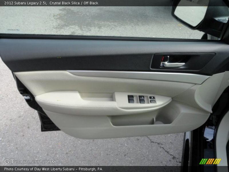 Crystal Black Silica / Off Black 2012 Subaru Legacy 2.5i