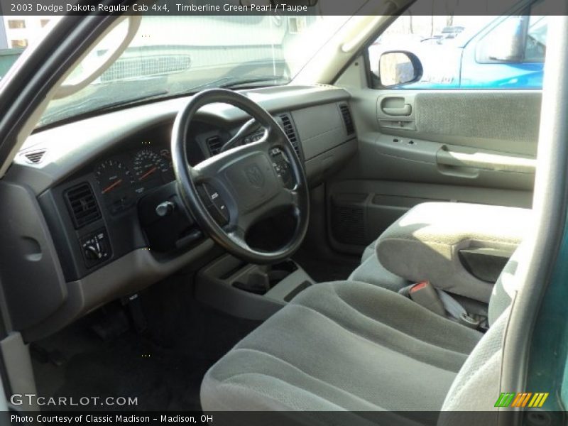 Timberline Green Pearl / Taupe 2003 Dodge Dakota Regular Cab 4x4