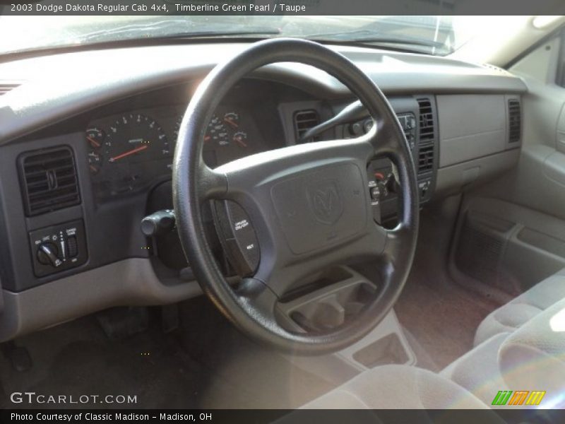 Timberline Green Pearl / Taupe 2003 Dodge Dakota Regular Cab 4x4