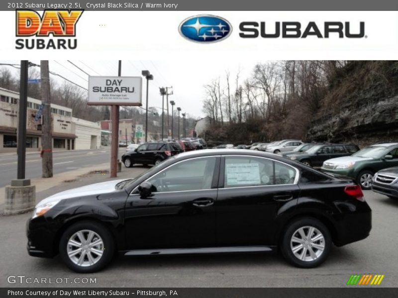 Crystal Black Silica / Warm Ivory 2012 Subaru Legacy 2.5i