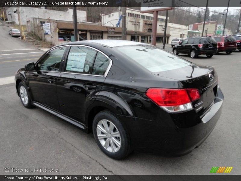 Crystal Black Silica / Warm Ivory 2012 Subaru Legacy 2.5i