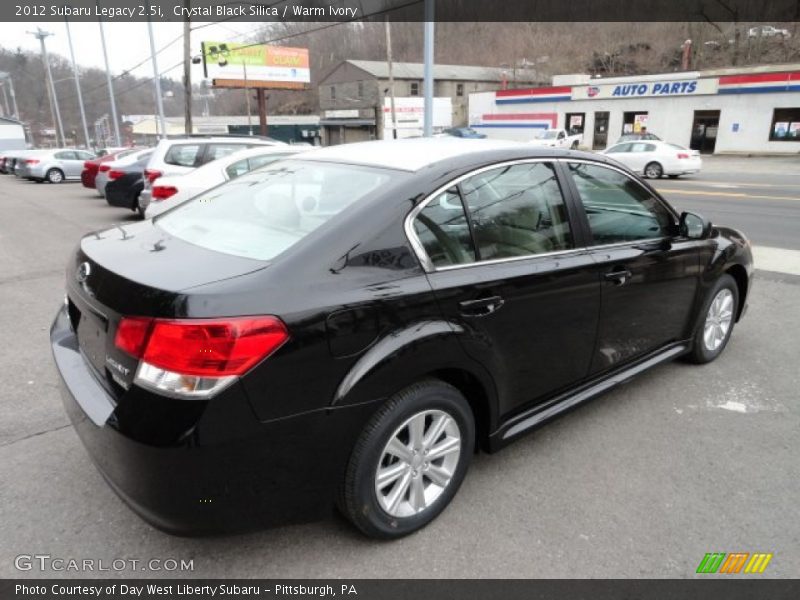 Crystal Black Silica / Warm Ivory 2012 Subaru Legacy 2.5i