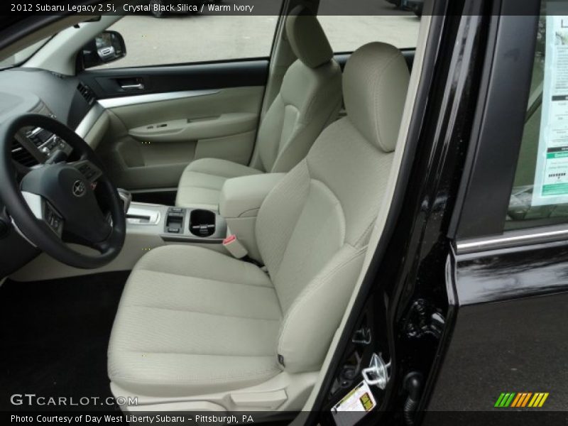 Crystal Black Silica / Warm Ivory 2012 Subaru Legacy 2.5i