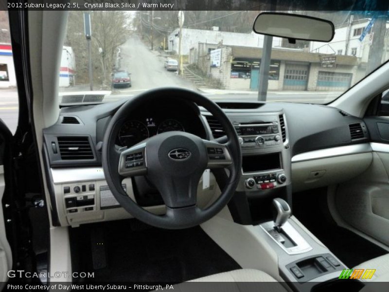 Crystal Black Silica / Warm Ivory 2012 Subaru Legacy 2.5i