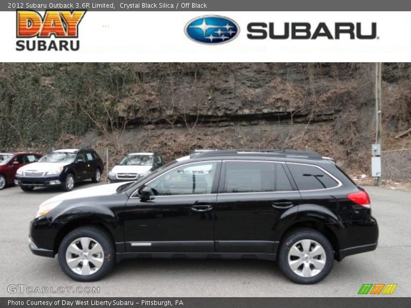 Crystal Black Silica / Off Black 2012 Subaru Outback 3.6R Limited