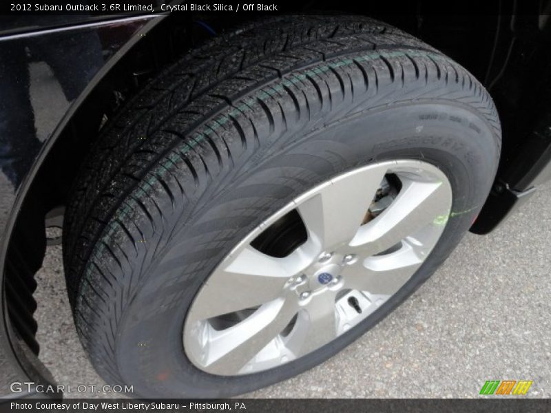 Crystal Black Silica / Off Black 2012 Subaru Outback 3.6R Limited