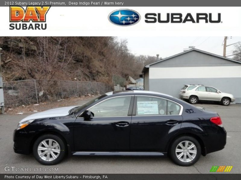Deep Indigo Pearl / Warm Ivory 2012 Subaru Legacy 2.5i Premium