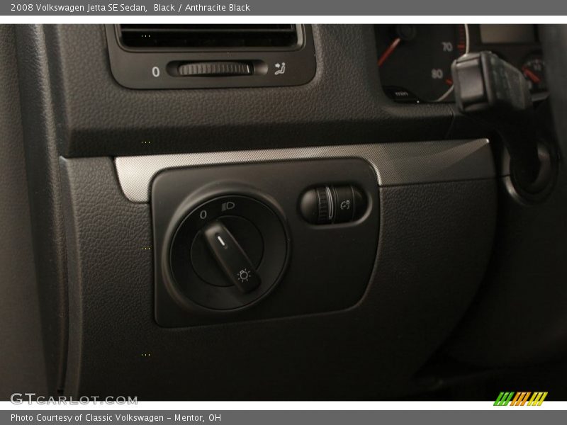 Black / Anthracite Black 2008 Volkswagen Jetta SE Sedan