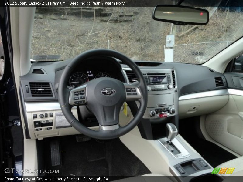 Deep Indigo Pearl / Warm Ivory 2012 Subaru Legacy 2.5i Premium