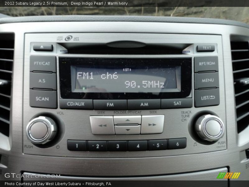 Deep Indigo Pearl / Warm Ivory 2012 Subaru Legacy 2.5i Premium