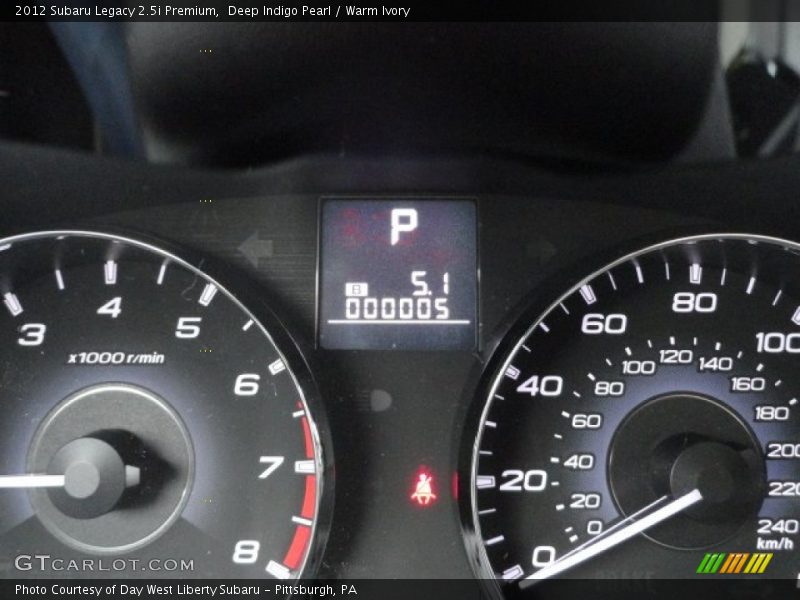 Deep Indigo Pearl / Warm Ivory 2012 Subaru Legacy 2.5i Premium