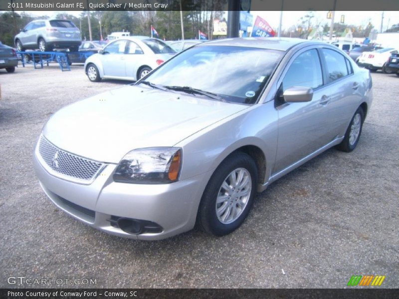 Quick Silver / Medium Gray 2011 Mitsubishi Galant FE