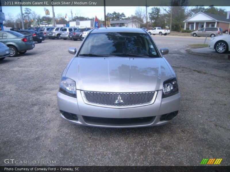 Quick Silver / Medium Gray 2011 Mitsubishi Galant FE