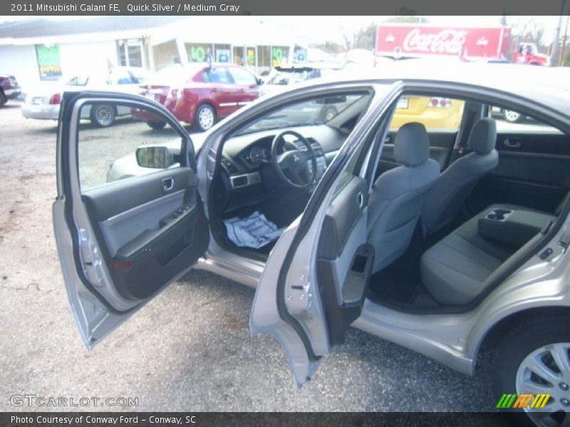 Quick Silver / Medium Gray 2011 Mitsubishi Galant FE