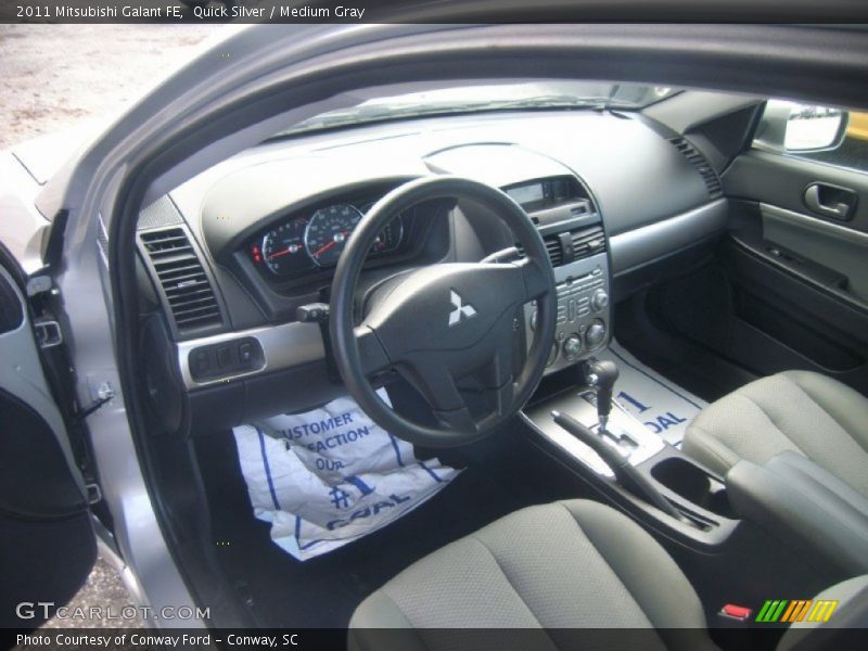 Quick Silver / Medium Gray 2011 Mitsubishi Galant FE