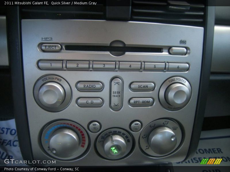 Quick Silver / Medium Gray 2011 Mitsubishi Galant FE