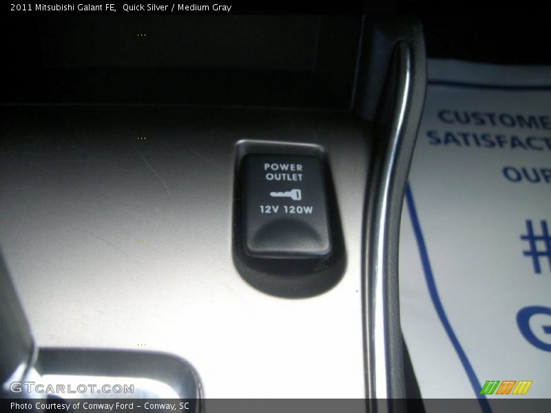 Quick Silver / Medium Gray 2011 Mitsubishi Galant FE