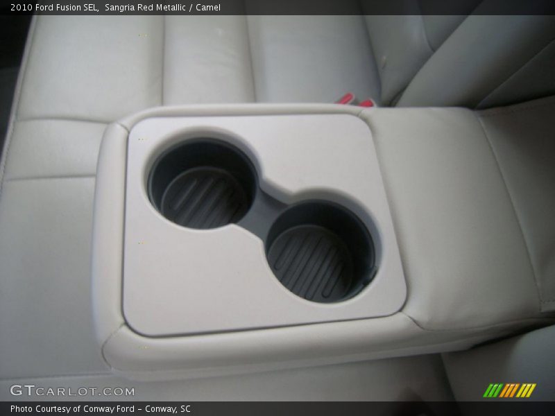 Sangria Red Metallic / Camel 2010 Ford Fusion SEL