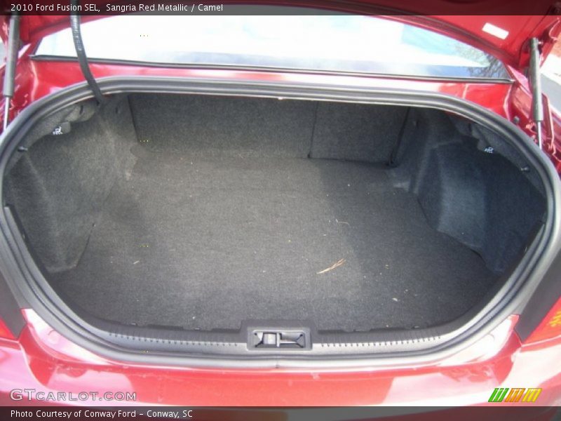 Sangria Red Metallic / Camel 2010 Ford Fusion SEL