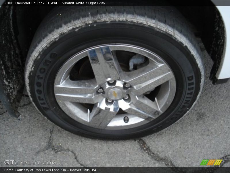 Summit White / Light Gray 2008 Chevrolet Equinox LT AWD
