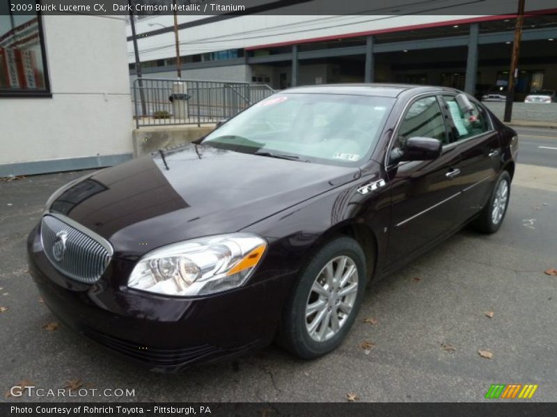 Dark Crimson Metallic / Titanium 2009 Buick Lucerne CX