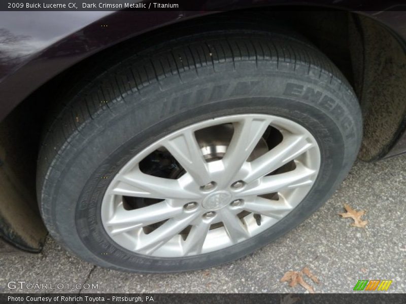 Dark Crimson Metallic / Titanium 2009 Buick Lucerne CX