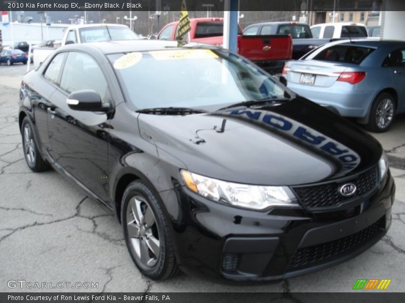 Ebony Black / Black 2010 Kia Forte Koup EX